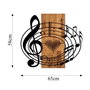 Wallity Accesorio de Pared Musical en Nogal y Negro